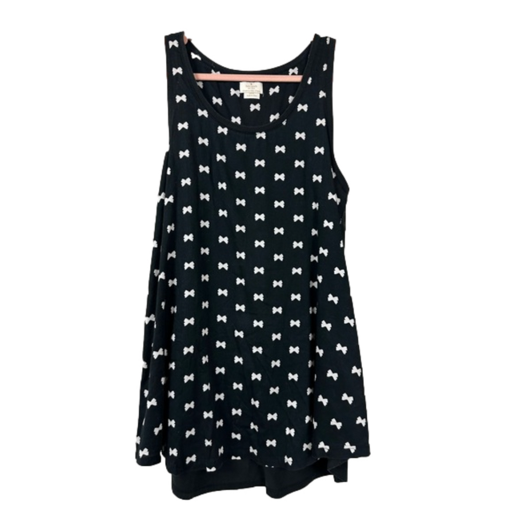 kate spade Black Tank with White Bow Pattern - Picture 6 of 7